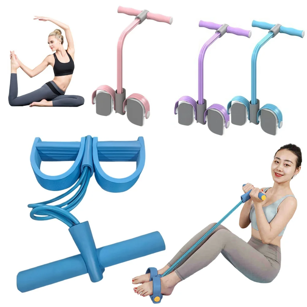 Multifunction Leg Tummy Training Sit Up Spring Pedal Rally TPE Fitness Pull Rope