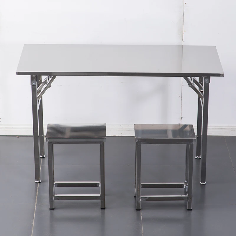 

Stainless steel worktable Double-layer packing Dust-free operation Foldable kitchen restaurant commercial cutting ta