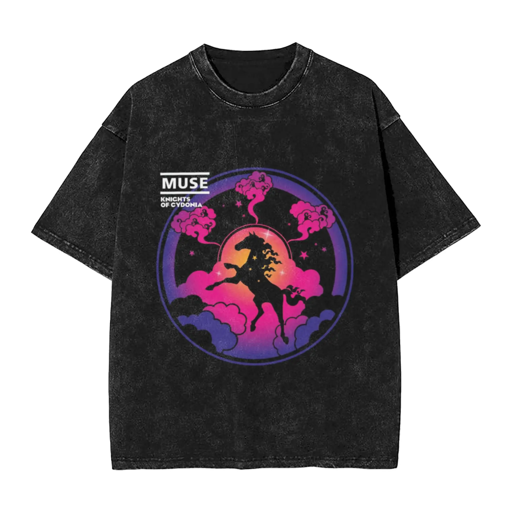 knight of cydonia Classic Trendy A Washed T Shirt Men's Women's Oversized Cotton Tees Tops