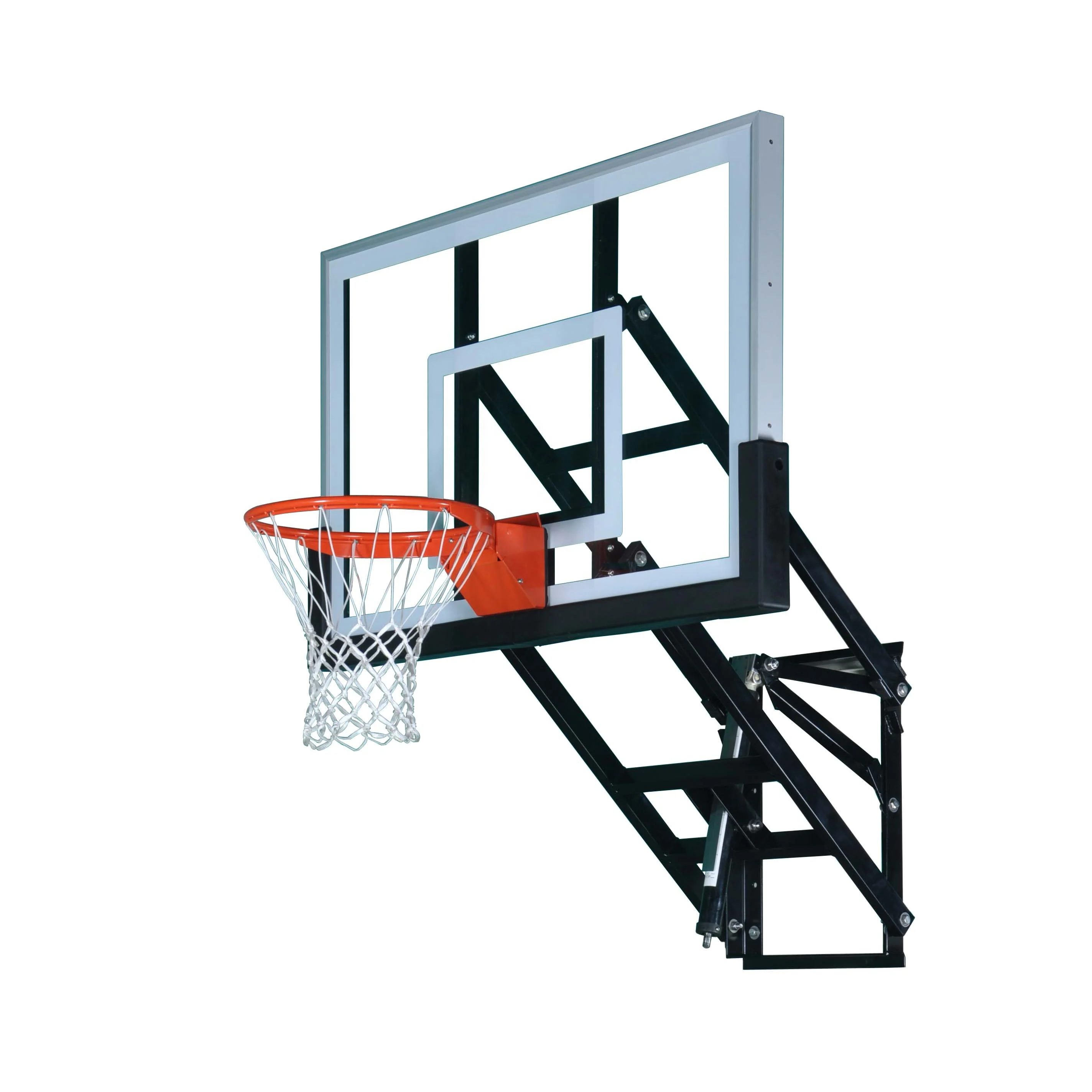 

Clear view tempered glass adjustable height wall mounted basketball hoop goal systempromote sales