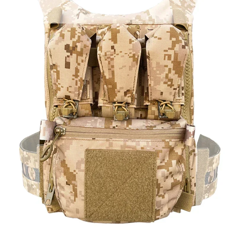 Tactical FCPC V5 Pouch Airsoft Assault Plate Carrier Zipper Bag Gear Vest Accessories Panel Magazine Pouch