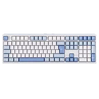 Teclado Mecánico Inalámbrico ISO-DE Layout EPOMAKER TH108 100% Tamaño Completo, Cableado/BT/2.4Ghz, con Iluminación RGB, 8000mAh para Mac/WIN