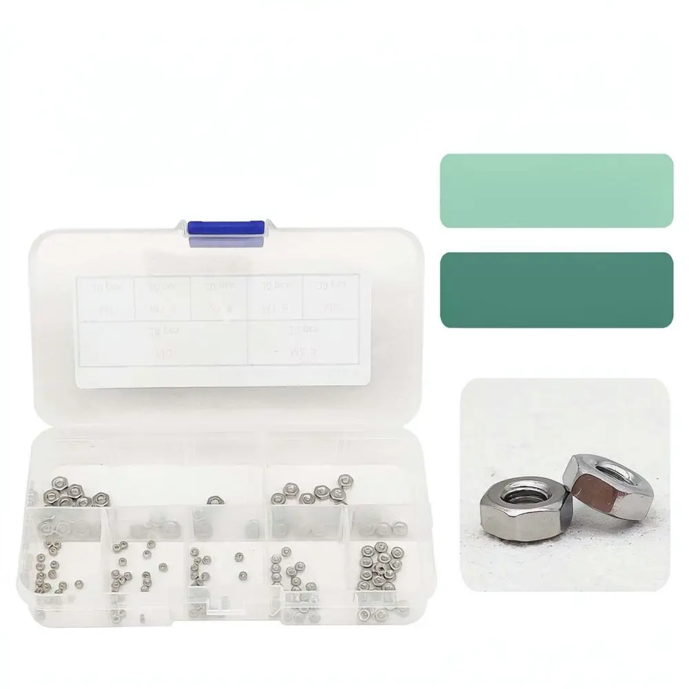 Precision Hex Nuts 304 Stainless Steel Metric Fastener Kit For Professional Machine Maintenance Secure Hardware Set