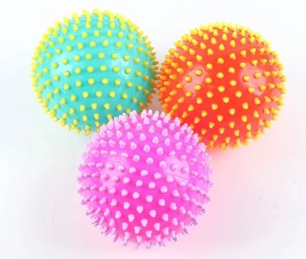 Haha ball children\'s massage ball thorn ball hedgehog ball soft ball toys big sense training ball leather racket