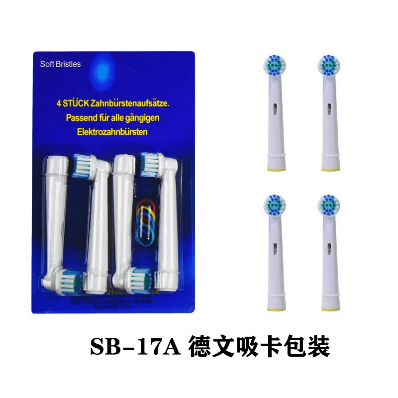 Adapted to Oral-Olebi B Electric Toothbrush Head Neutral EB17/SB-17A DuPont Soft Hair Replaceable Brush Head