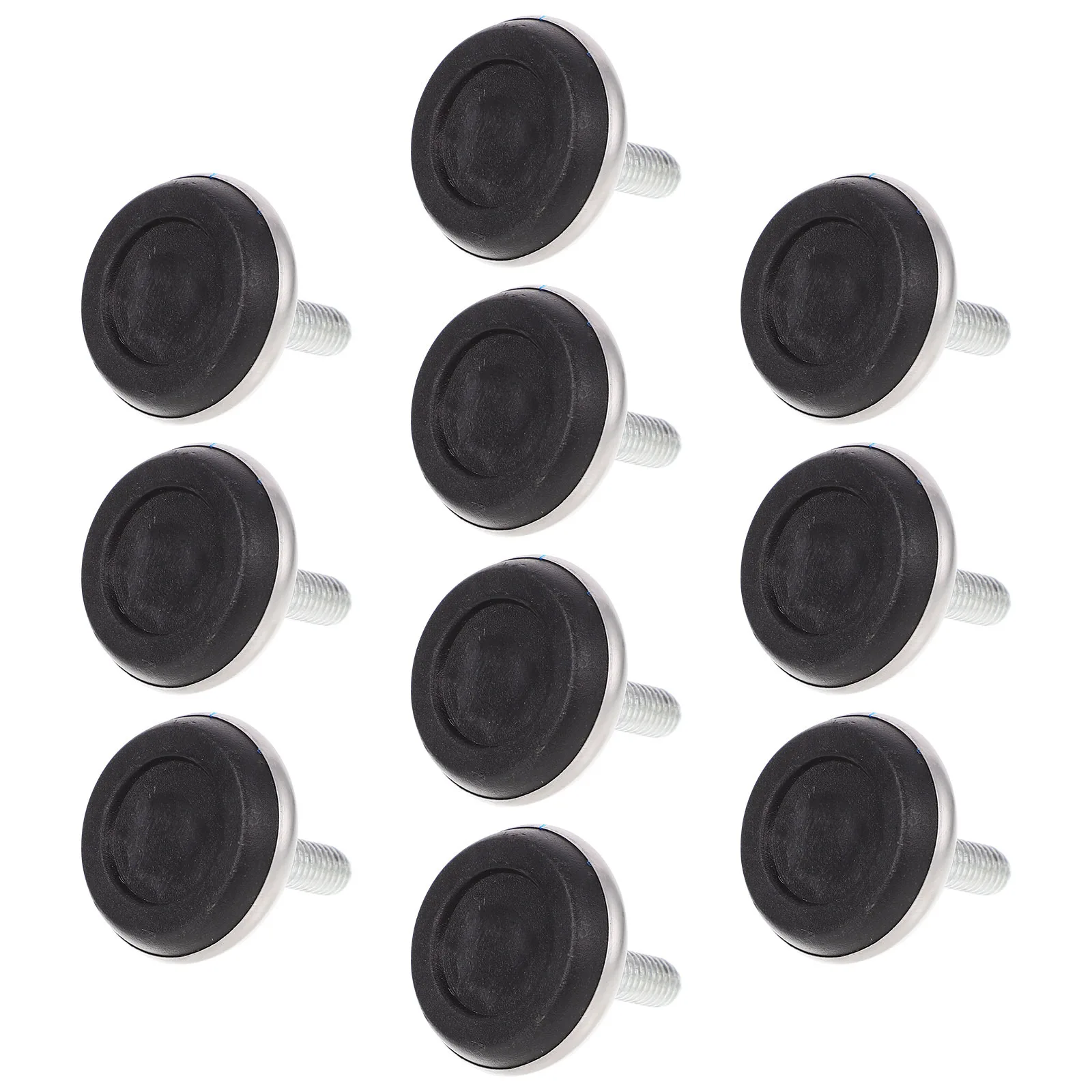 

10Pcs Adjustable Furniture Leveling Feet Metal Non-Skid Vibration Reduction Noise Reduction Floor Protection Screw on Table