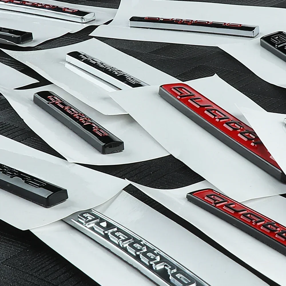 ABS Auto Hinten Schwanz Stamm Emblem Kotflügel Seite Aufkleber für Audi Quattro A5 B7 Q7 A3 A4 B8 A6 TT R8 A8 A7 Q5 Q3 C7 S3 A1 B5 Q2 Sport