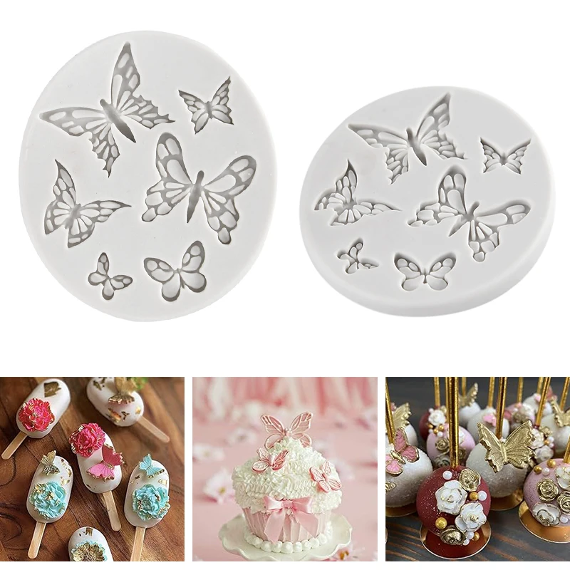 

Butterfly Fondant Silicone Sugarcraft Wedding Dessert Cake Chocolate Candy DIY Resin Decorating Molds For kitchen Baking