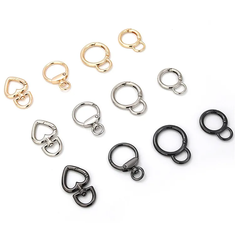 10Pcs Snap Hook Trigger Clips Buckles For Keychain Lobster Lobster Clasp Hooks Key Ring Clasp Jewelry Supplies