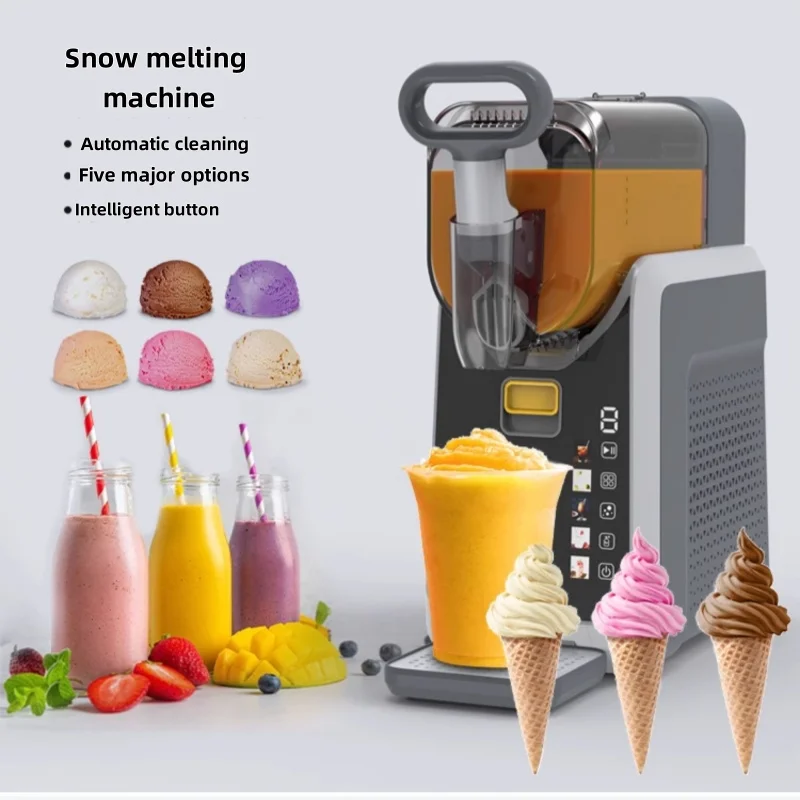 Profesjonalna lodówka do smoothie, inteligentna maszyna do smoothie o dużej pojemności, w pełni automatyczna, biurkowa maszyna do robienia smoothie i lodów, 150W.