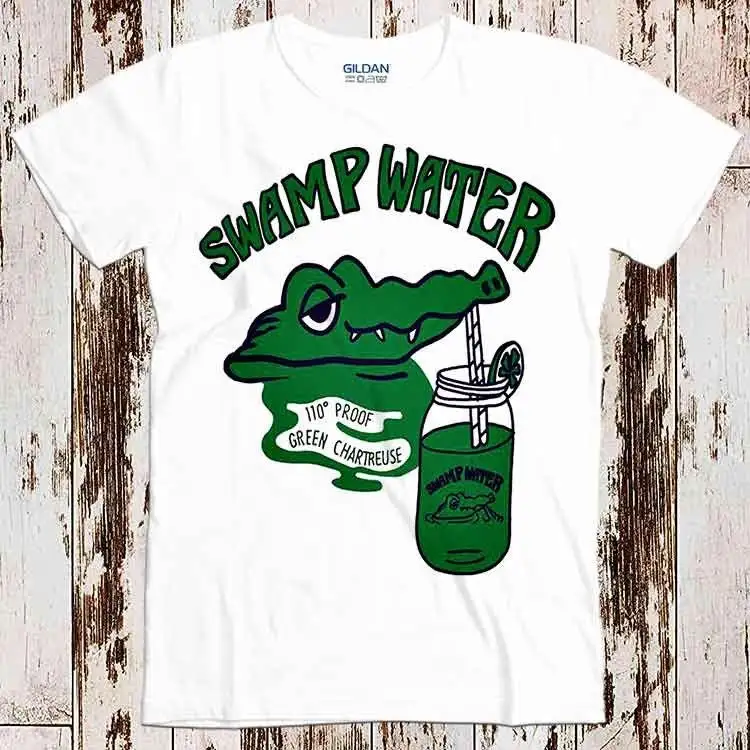 Alligator Swamp Water T Shirt Top Retro Cool Vintage Style Ladies 8229