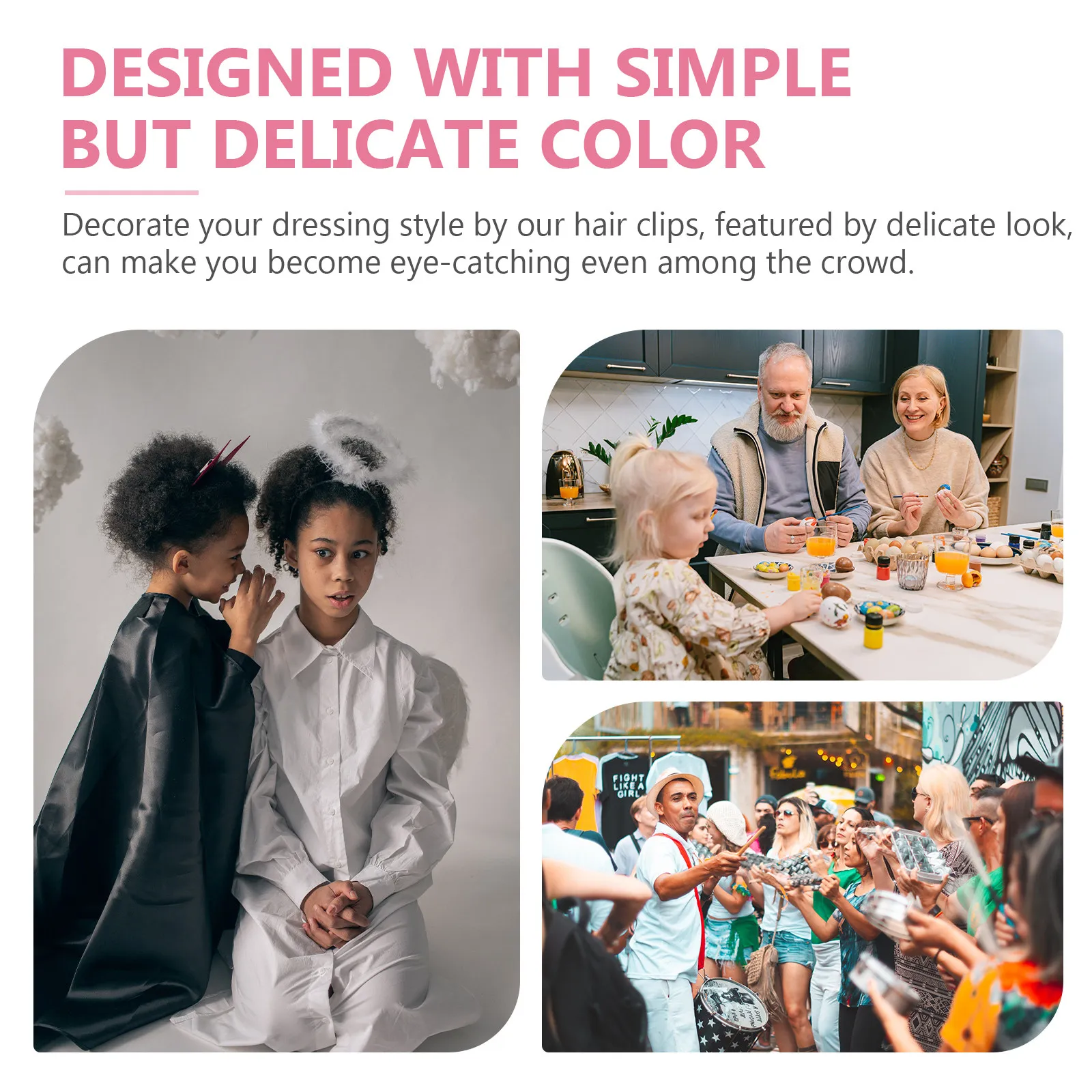 

Набор из 12 заколок-защелок для волос: маленькие пластиковые заколки для девочек и женщин, долговечные аксессуары для укладки волос