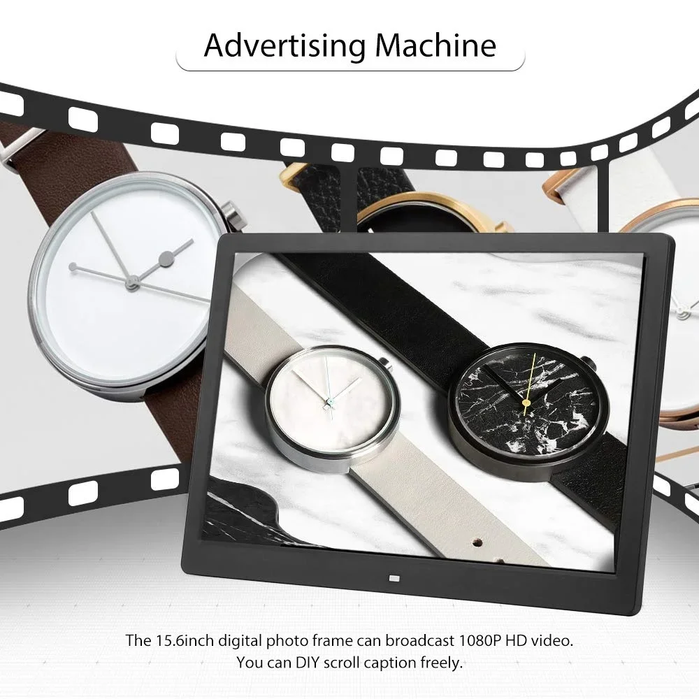 2026 New 17 Inch Digital Photo Frames,1440x900 Digital Picture Frame With Remote Control, Music Video Clock Calendar Advertising