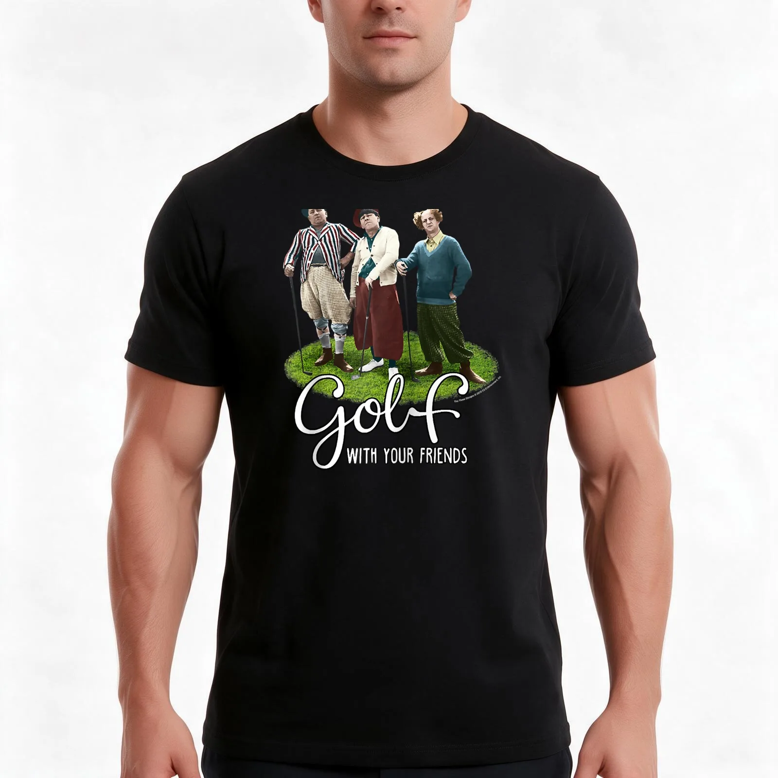 S- He Hree Sooges Golf Wih Your Friends Raglan Baseball Ee T-Shirt, Summer Casual Cotton Tee, Oversized Streetwear Tops