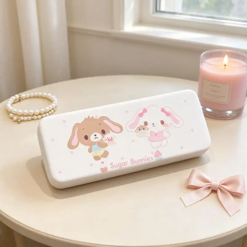 Kawaii Sugarcakes Wave Point Glasses Case New Japanese Anime Printed Rabbit Glasses Sunglasses Storage Box Friend's BirthdayGift