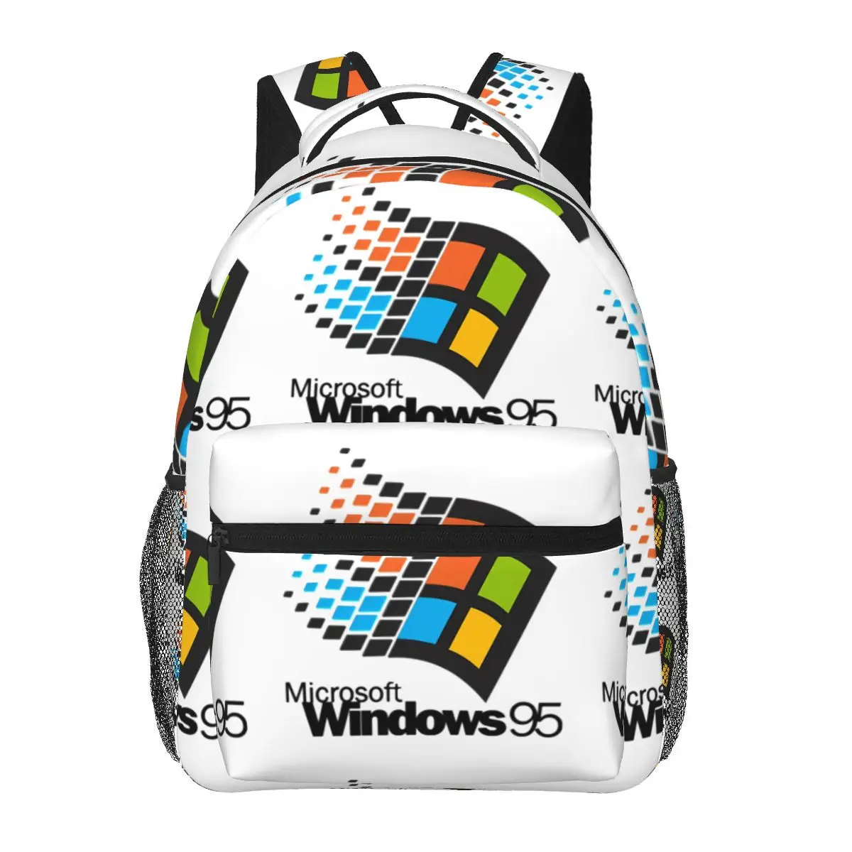 Windows 95 Small Backpacks Boys Girls Bookbag Students School Bags Cartoon Travel Rucksack Shoulder Bag Large Capacity