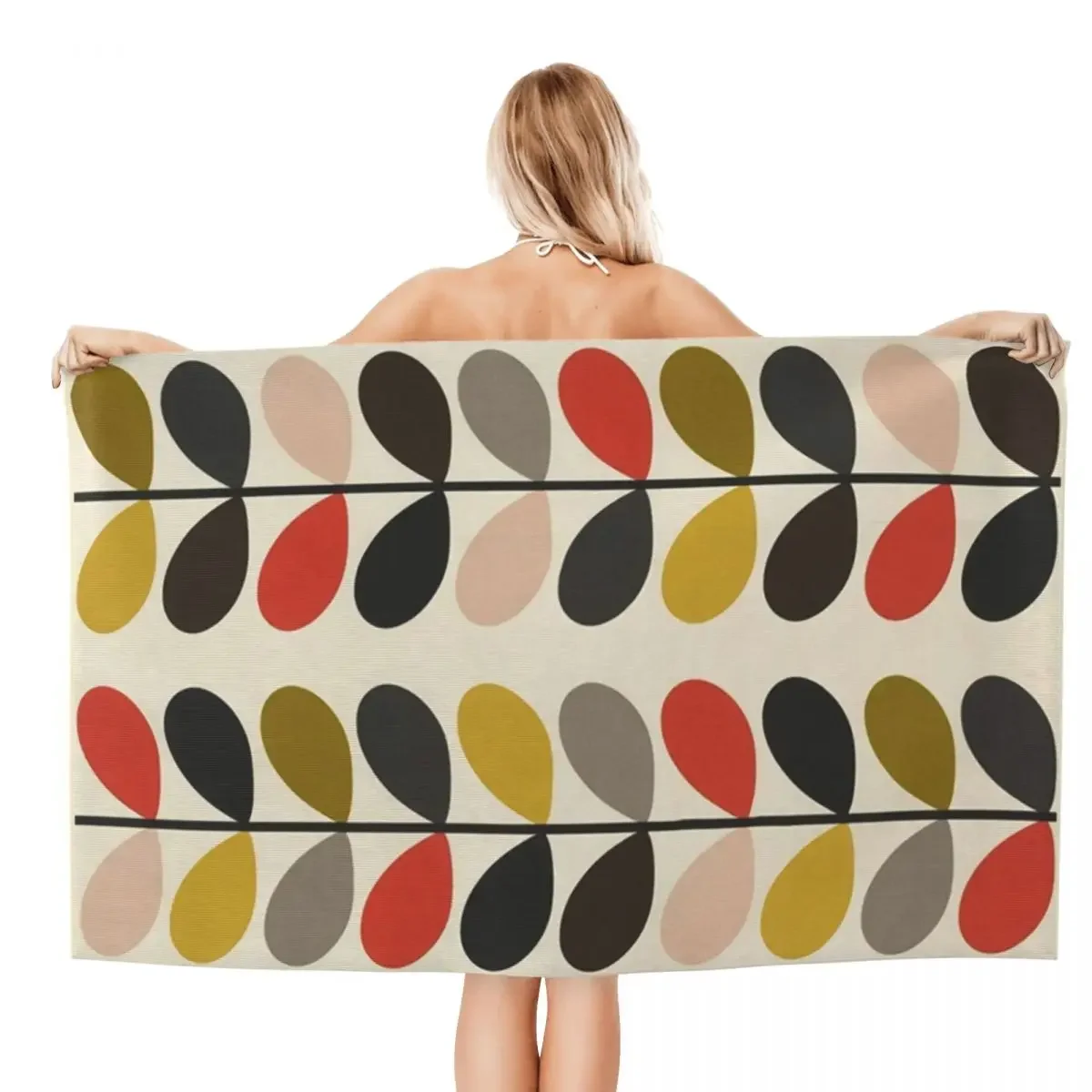 Custom Orla Kiely Multi Stem Quick Dry Microfiber Bath Beach Towel Breathable Flowers Floral Abstract Sports Shower Towels