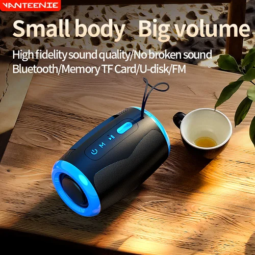 Imagen 2 del producto Altavoz Bluetooth portátil para exteriores, resistente al agua, inalámbrico, TWS, caja de columna de Radio, soporte para tarjeta TF, reproductor de música estéreo 3D Hi-Fi