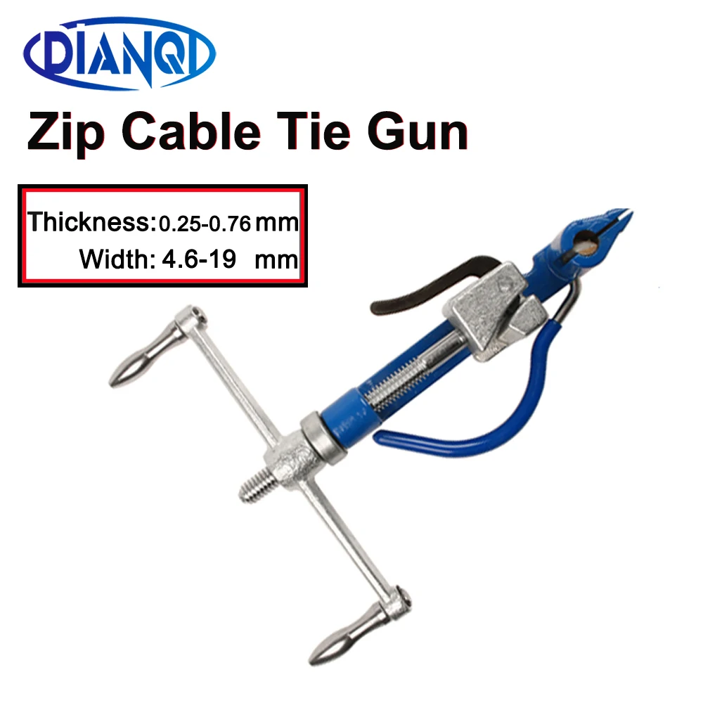 

Stainless Steel Cable Tie Gun Zip Cable Tie Plier Bundle Tightening and Cutting Tool for width 6.35-20mm thickness 0-1.2mm