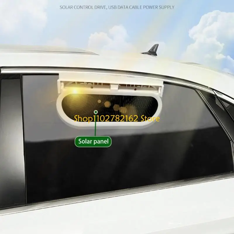 547B Solar Car Exhaust Fan Rapid Temperature Reduction Odor Eliminate Ventilation Fan