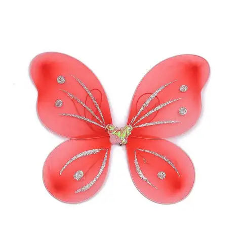 3Pcs/Set DIY Dressing Up Halloween Costume Glitter Butterfly Fancy Dress Fairy Wing
