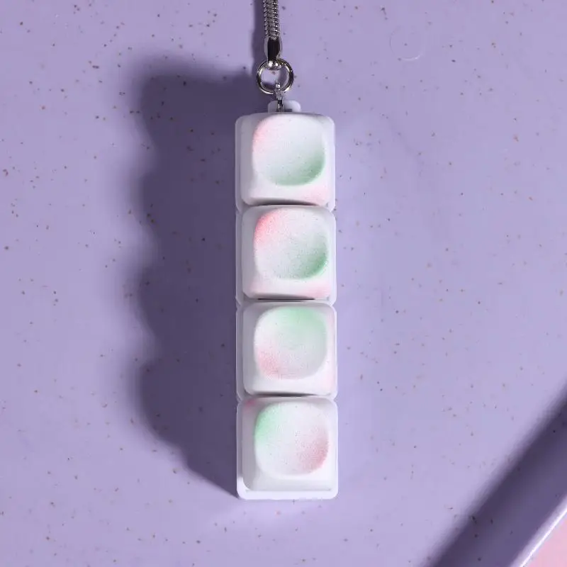 Teclado de 4 teclas de juguete, llavero creativo para aliviar el estrés, llavero Simple con colgante, llavero de descompresión para niños y adultos, juguetes, regalos