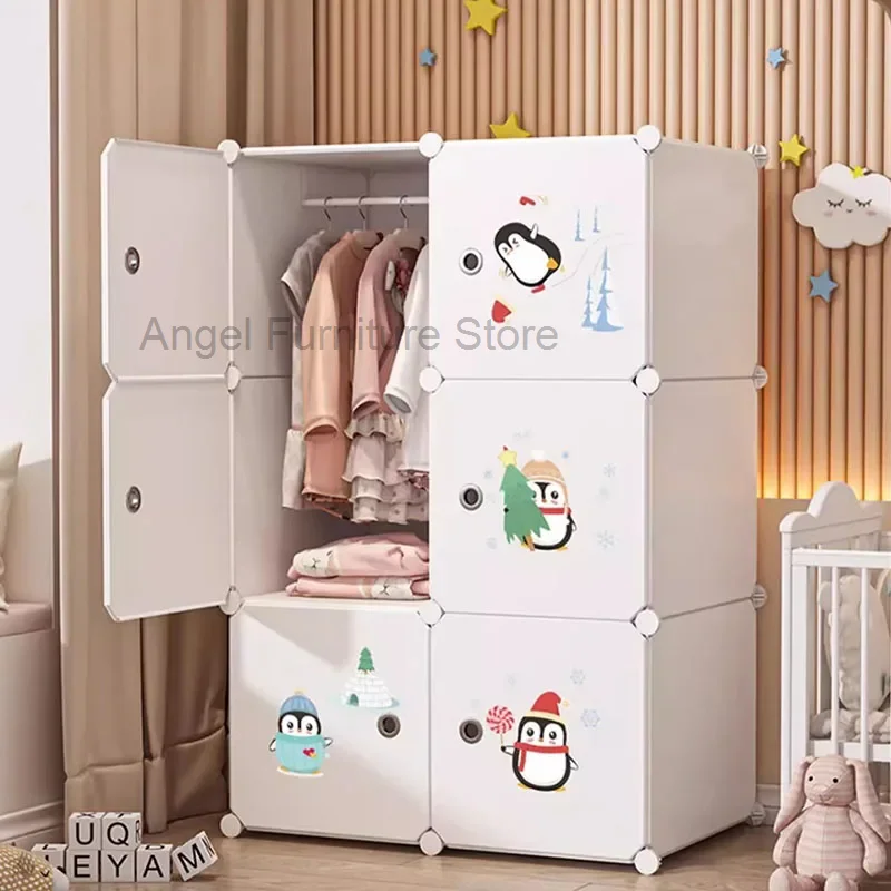 Kids Simple Wardrobe Partitions Organizer Bedroom Cupboard Closet Portable Display Cheap Small Garden Muebles Hotel Furniture