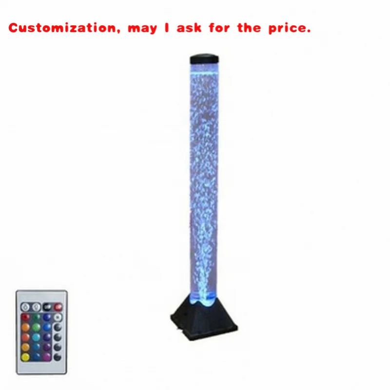 

custom.Modern Acrylic Bubble LED Tube Hot Selling Removable Decorative Base Column Lamp