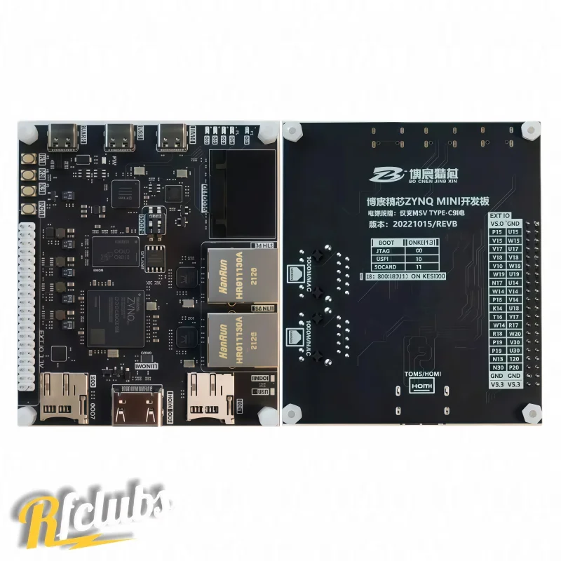 ZYNQ-7010 FPGA+ARM Core Board Dual Ethernet Ports Integrated Debugger Rich Resources for Embedded Systems