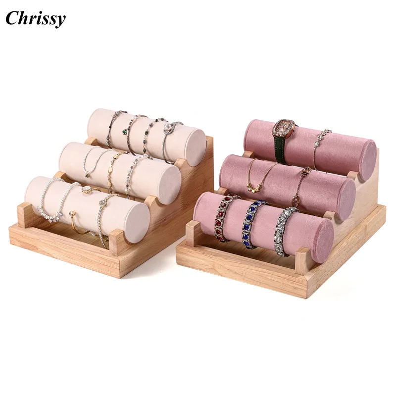 

Bracelet Holder Rack Jewelry Display Bangle Organizer Jewelry Display Stand for Anklets Head Ties Watches Scrunchies Showcase