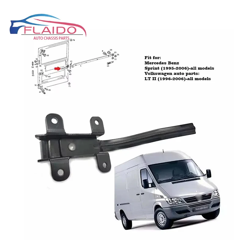 FLAIDO - DOOR LOCK DOOR STOPPER DOOR STOP HINGE BRACKET RIGHT for Mercedes Sprinter VW LT II (1995-2006) 9017600228