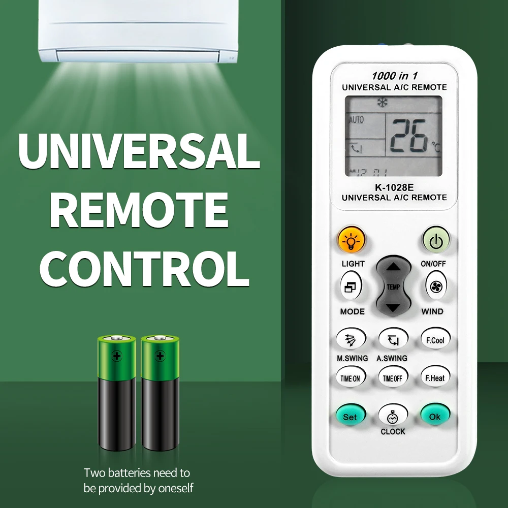 K-1028E Universal Air Conditioner A/C Remote Control Air Conditioner Remote  Control 1000 in 1