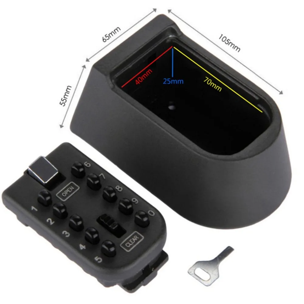 حار الإلكترونية في صندوق الأمان الحديد الجدار الشنق مفتاح قفل برمز سماكة المعادن علبة مفاتيح مدبرة المنزل سر صندوق دروبشيبينغ