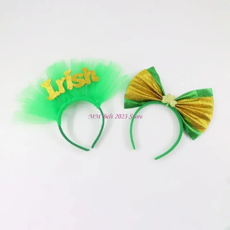 49ME 축제 헤어 밴드 세인트 패트릭 데이 파티 모자를 쓰고 있죠 성인 키즈 유니버설 머리띠