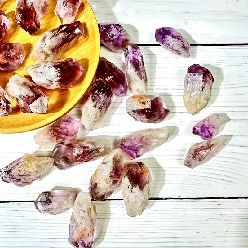 High Quality Natural Brazilian Amethyst Mini Wand Crystal Loose Gemstone Healing Mineral Specimen DIY Jewelry Accessory view 5