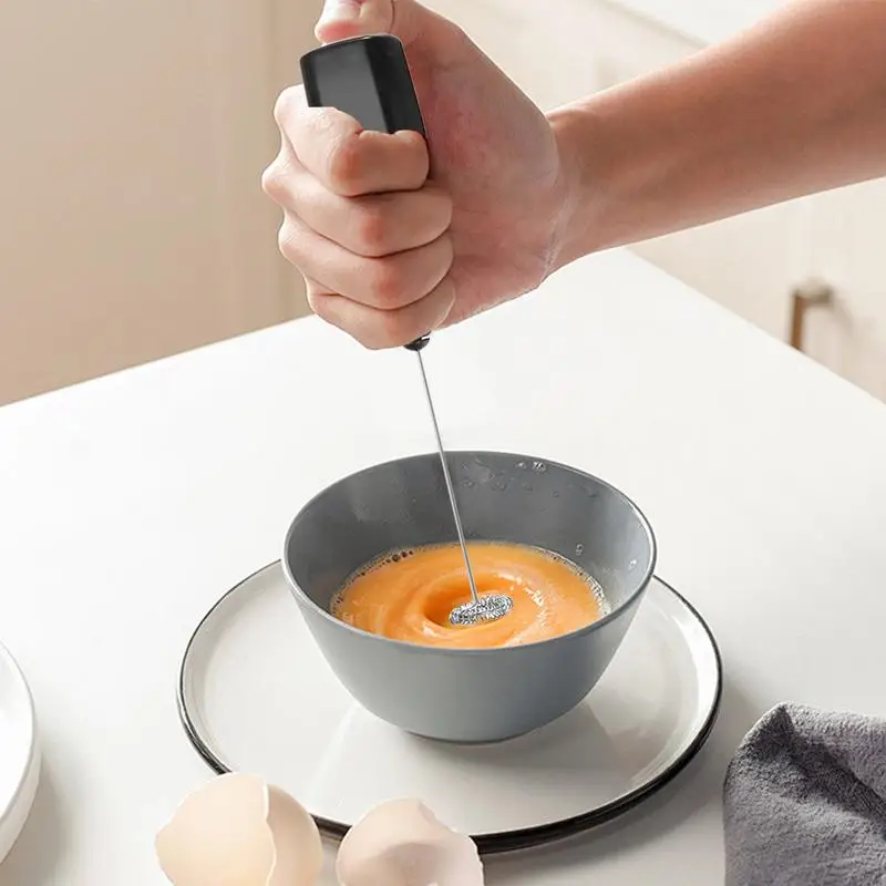 Potente Espumador de leche, batidor de huevos eléctrico de mano, batidor de café, Espumador de huevos para cocinar, mezclar leche, mezclar, batir