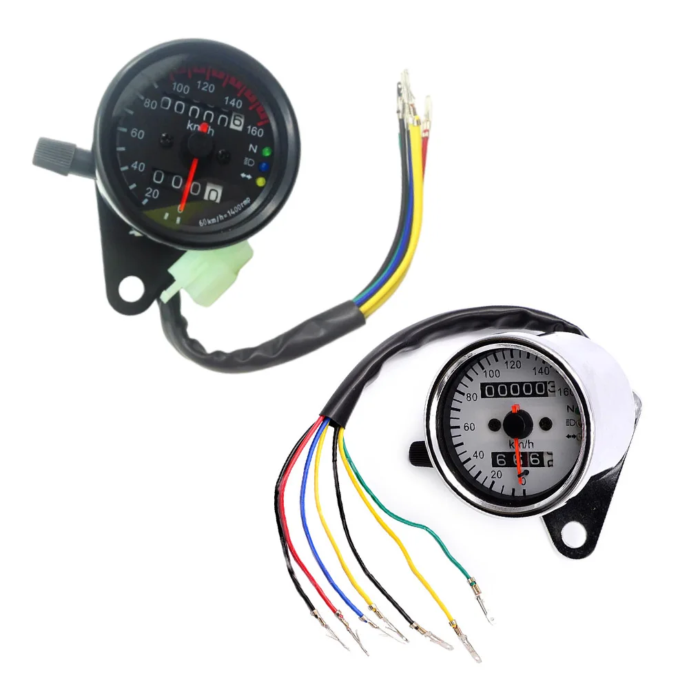 For Most Motorcycles Equipped With 12 V Power System Motorcycle Odometer Motorcycle Odometer Speedometer Gauge