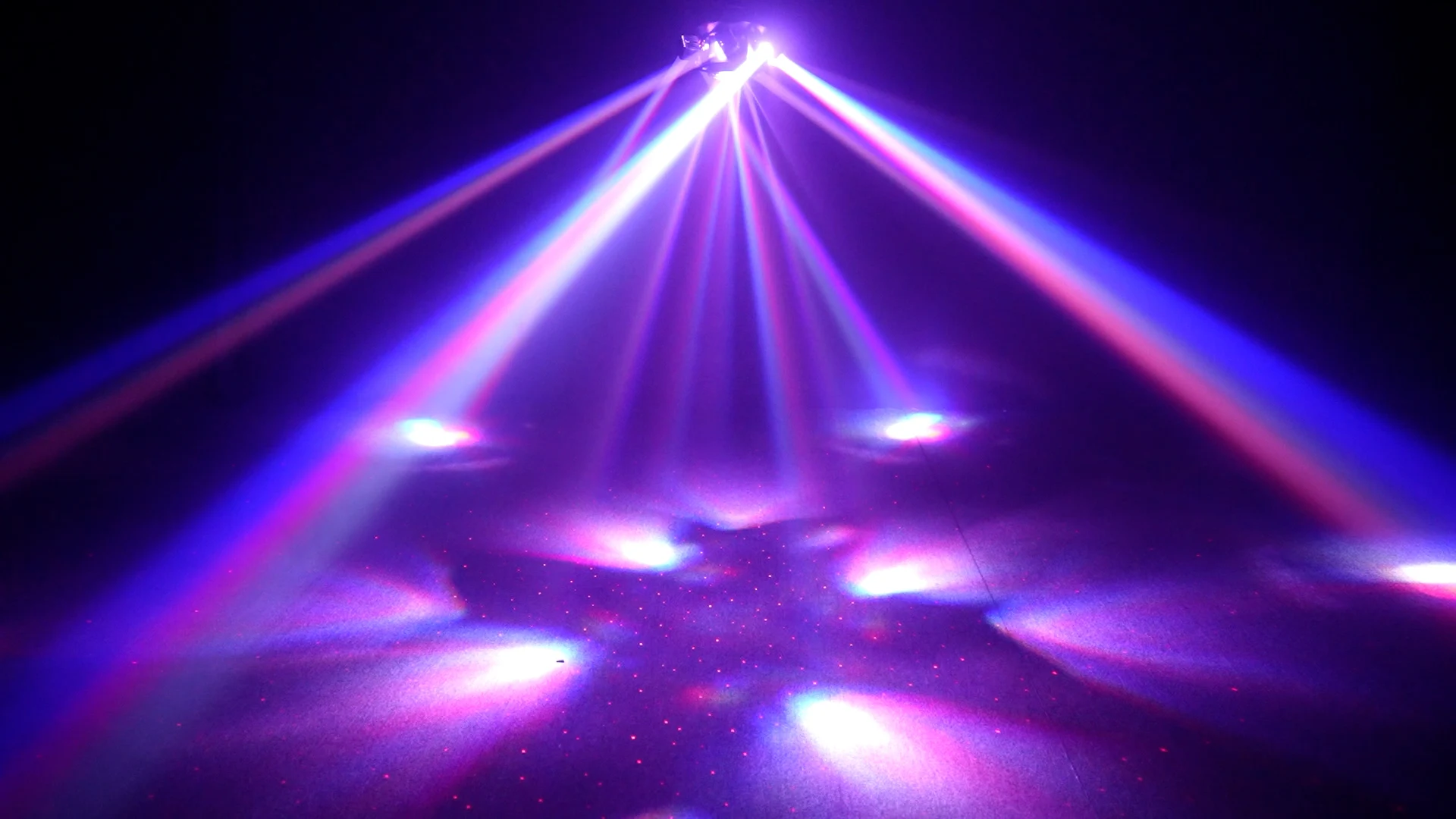 Fernbedienbare Moving-Head-Lichtanlage mit 6 Armen, RGBW-Beam, Strobe, Laser, DMX512-Bühnenbeleuchtung für DJ, Disco, KTV – Detail 16