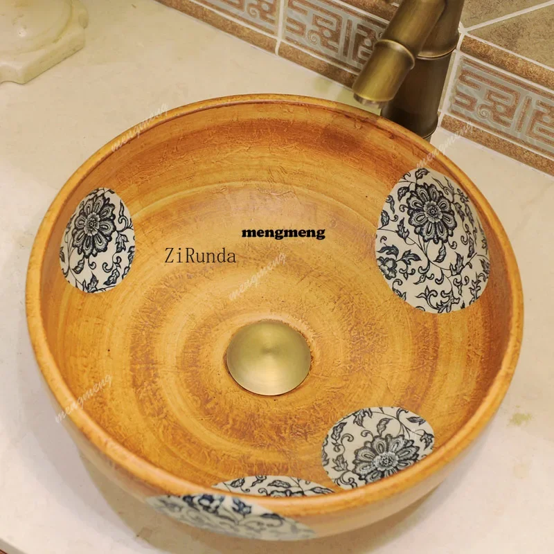 F150  Ceramic table wash basin toilet wash art table wash basin 35cm