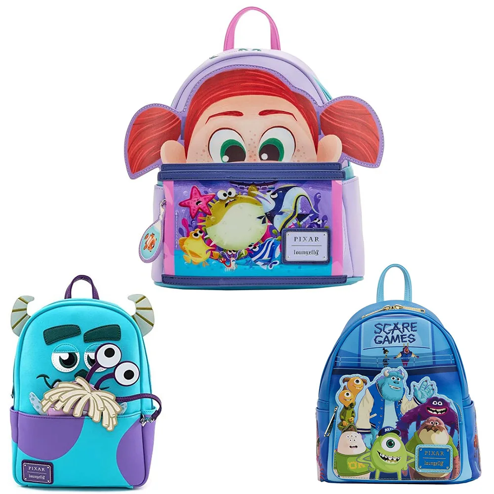 

Мини-рюкзак Moments Finding NEMO Darla, сумка на плечо с двойным ремешком, женский розовый рюкзак из искусственной кожи с мультяшным принтом