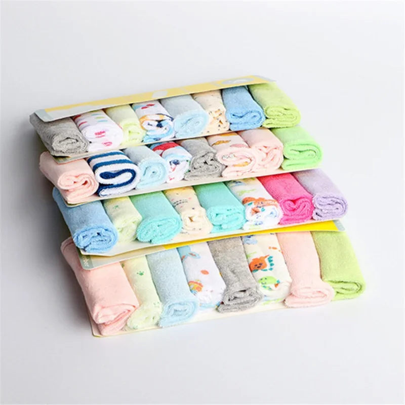 8pcs/pack  Cotton Newborn Baby Towels Saliva Towel Nursing Towel Baby Boys Girls Bebe Toalha Washcloth Handkerchief