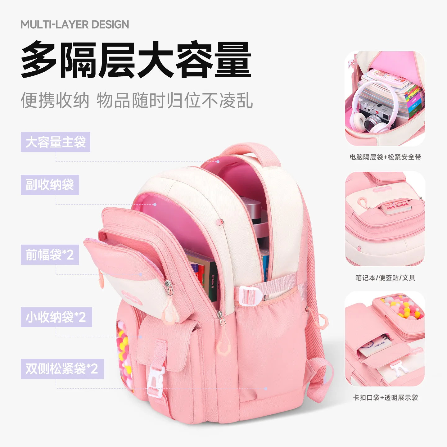 School Bags Girls Backpack Back Pack For Teenager Women Children Female Schoolbag Primary High Bagpack Class Teens Book Bag