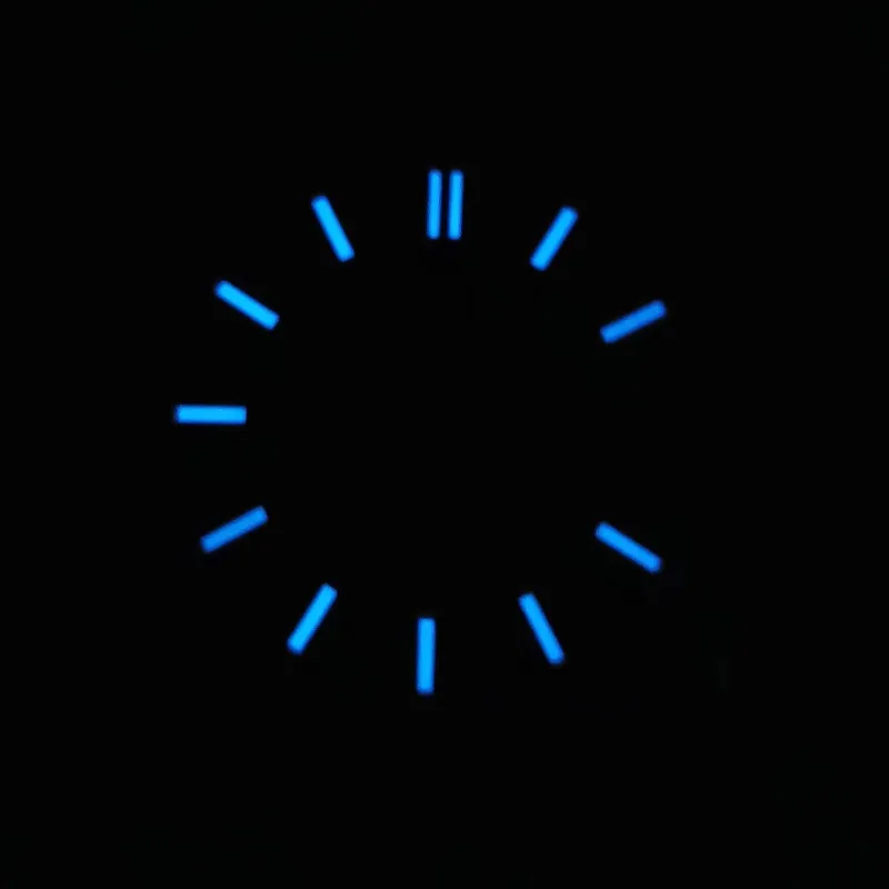 28.5mm nh35 dial s verde luminoso gelo azul mostrador luminoso adequado para modificação de movimento nh35 acessórios de relógio literal novo