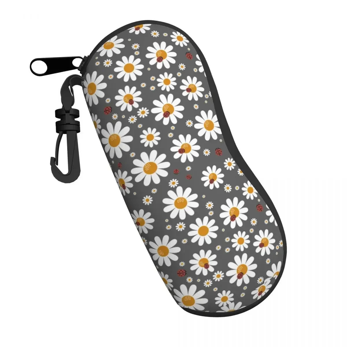 Custom Daisy Flower Glasses Case Cool Chamomile Flowers Shell Eyeglasses Case Sunglasses Box