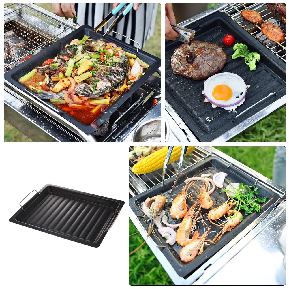 

Thickened Baking Pan Heavy Duty Carbon Steel Nonstick Coating Easy Cleaning Extra Thick Wall Distribution Compact