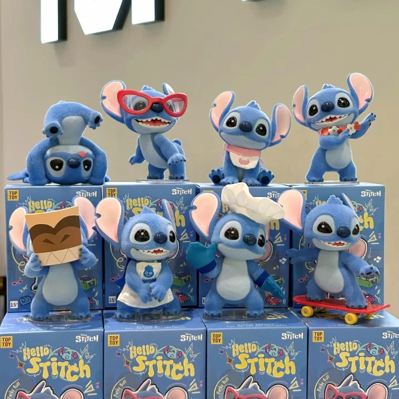 

Genuine Hello Stitch Series Blind Box Kawaii Action Figure Model Dolls Desktop Decoration Cartoon Decor Toys Surprise Gift Girls