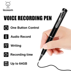 Leuwam Professional Recorder Pen for Meeting Business Built in 32G TF Card Portable Ballpoint Pen Voice Sound Recorder