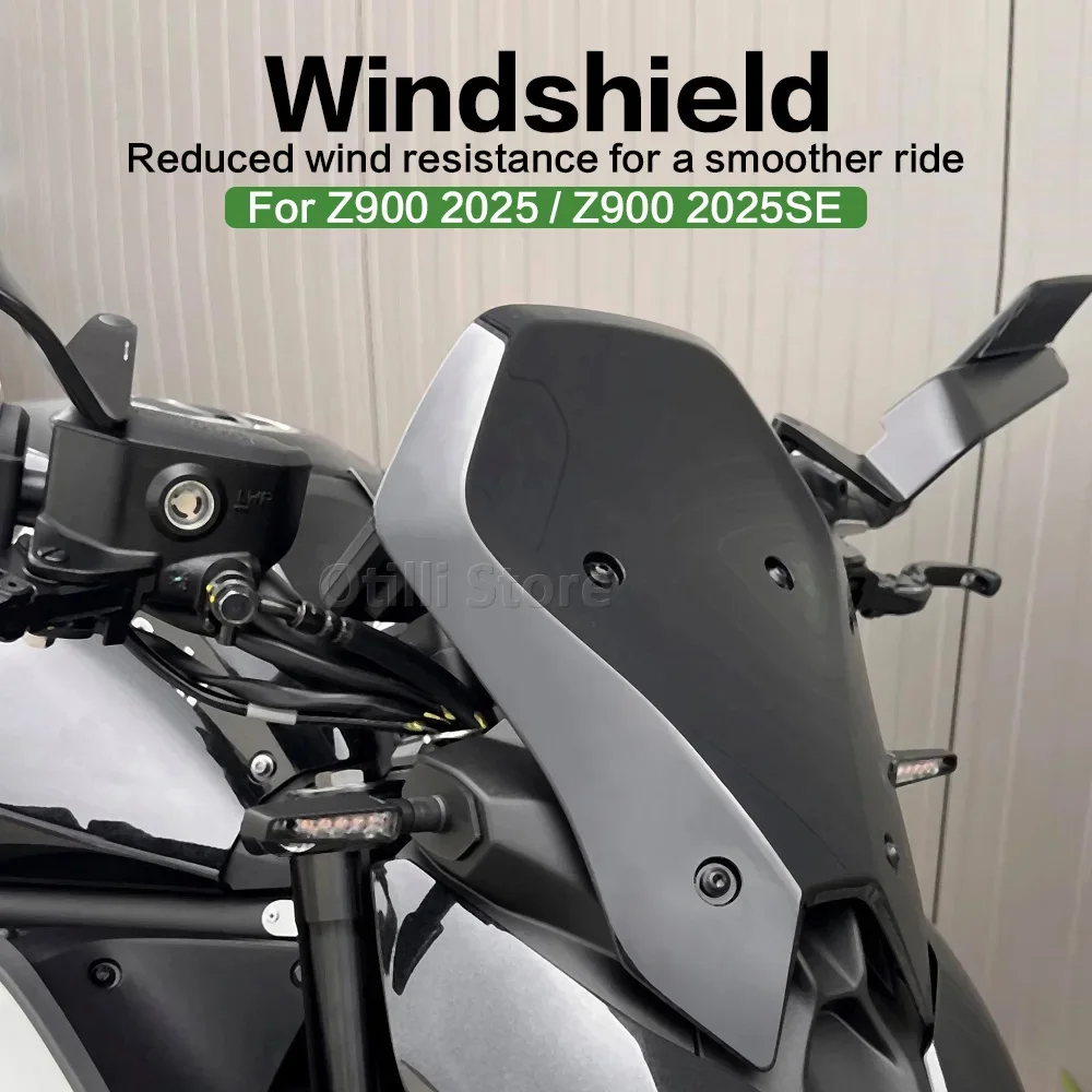 

Motorcycle Accessories Windscreen Protection Cover New Touring Windshield Wind Deflectors Visor For Kawasaki Z 900 SE Z900 2025