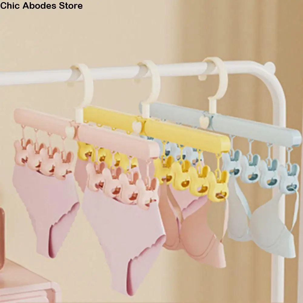 

Portable Folding Drying Rack Non-slip 360-Degree Rotation Baby Clothes Hanger Traceless Strong Load-bearing Laundry Hanger