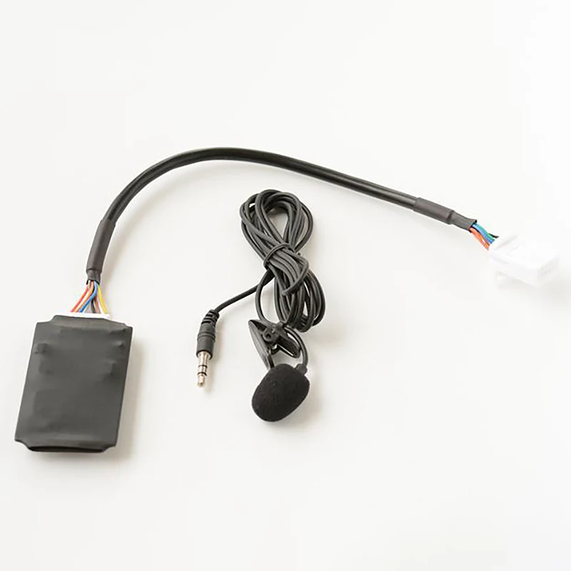 Adaptador auxiliar Bluetooth para Toyota RAV4, arnés de caja de disco manos libres con micrófono, módulo de conexión Bluetooth